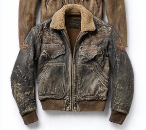 Chaqueta de Cuero Vintage de Alta Calidad, Muy Elegante y Moderna - Product Image 4