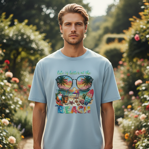 เสื้อยืดเจอร์ซีย์แขนสั้นสีฟ้าอ่อนสำหรับผู้ชาย พิมพ์ลายดิจิทัลลายเรขาคณิตชนเผ่า คอกลม ทรงปกติ สวมใส่สบาย เป็นมิตรกับสิ่งแวดล้อม ด้านหน้า 180 - Product Image 1