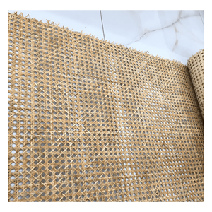 Malla de ratán natural de color marrón, tejido abierto, hecha de material de ratán natural para reparación y decoración de muebles y asientos de sillas. - Product Image 1