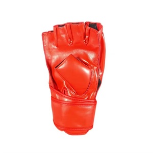 Guantes de Boxeo de Piel Sintética PU de Alta Calidad, Personalizados, con Cierre de Gancho y Bucle, Transpirables, Antideslizantes, con Correa Ajustable, Unisex, para MMA y Artes Marciales - Product Image 2