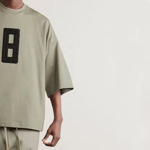 Camisetas de Hombre de Alta Calidad 100% Algodón, Camisetas Extra Grandes, Diseño de Bordado, Impresión Personalizada, Camisetas al por Mayor - Product Image 5