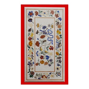Mesa con incrustaciones de mármol negro hermoso hecho a mano indio de alta calidad para decoración del hogar propósito para comedor en exportador - Product Image 6