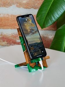 Support de téléphone en bois massif sculpté à la main, figurine musicale de qualité supérieure, guitare et clé de sol, pour la maison et le bureau, aux prix les plus bas - Product Image 6