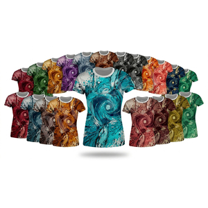 Camisetas de Yoga y Fitness con Diseño Personalizado Impreso de Alta Calidad, Transpirables, de Secado Rápido, Elásticas y Deportivas - Product Image 1