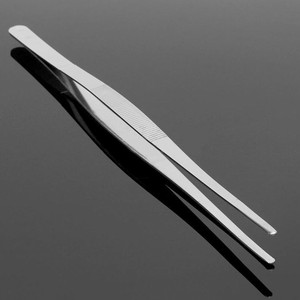 Professional 2-Piece 12-inch Stainless Steel Chef Tweezers with Serrated Tips Dishwasher Safe for BBQ and Cooking Tongs - Product Image 6