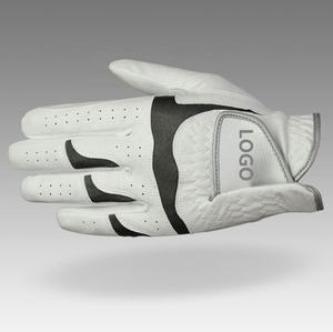 Gant de golf en cuir véritable blanc, main droite, antidérapant, à enfiler, unisexe, fabriqué au Pakistan - Product Image 3