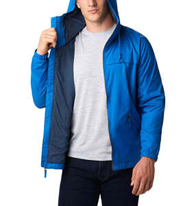 <b>Men</b> Premium Windbreaker <b>Jacket</b> Lightweight Casual Zip Front Outdoor Soft Breathable Regular Fit Everyday Fashion Wear - Product Image 2