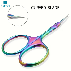 Professional Style Cuticle Scissors Custom Logo Extra Fine Curved Tip Dead Skin <b>Trimmer</b> Stainless Steel Manicure Scissors - Product Image 2