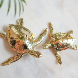 Décoration de table en fer forgé en forme de tortue de luxe pour une mise en scène élégante et une décoration intérieure sophistiquée - Product Image 1