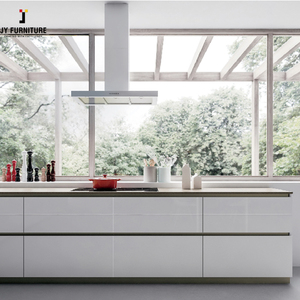JY Proveedor Vietnamita Estilo Europeo Sin Marco Barato Agitador de Melamina RTA Gabinetes de Madera Blanca - Product Image 4