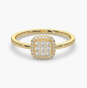 Bague d'éternité de mariage en or plaqué 14 carats de qualité supérieure, sertie de diamants de laboratoire certifiés IGI, bijoux fins pour femmes - Product Image 1