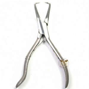 Pince à extensions capillaires en acier inoxydable à 2 trous pour micro-anneaux et nano-perles – Outil de sertissage et de retrait pour usage en salon - Product Image 5