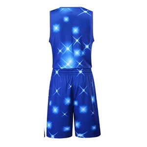 Uniforme de Baloncesto Unisex Personalizado con Transferencia de Calor, 100% Poliéster, Sin Mangas, Transpirable, de Secado Rápido, Impresión 3D, Superventas - Product Image 3