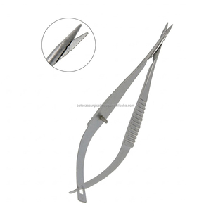 Tijeras Quirúrgicas Oftálmicas de Precisión Vannas, Acero Inoxidable Alemán - Product Image 1