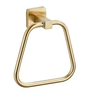 Modern Round Metal Towel Ring Wall Mounted Rust Resistant Bathroom <b>Storage</b> Holder Single Tier Towel Holder Ring - Product Image 6