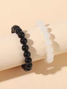 Pulsera de Resina Acrílica Hecha a Mano, Accesorios de Joyería Elástica para Niñas y Mujeres, Regalo - Product Image 4