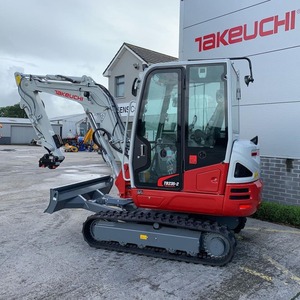 Mini-excavatrice Takeuchi TB290 d'occasion, blanche, hydraulique, sur chenilles, d'origine DK, garantie 4 ans, forte puissance de creusement, équipement compact - Product Image 6