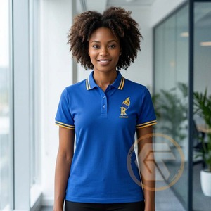 Vente en gros – T-shirt respirant d'été éco-responsable pour femmes de la sororité Sigma Gamma Rho, en coton/polyester de haute qualité - Product Image 2