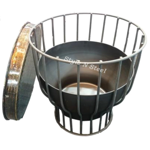 Brasero Clásico de Hierro con Pintura Resistente al Calor, Diseño Independiente, Calentador Exterior para Leña/Carbón - Product Image 1