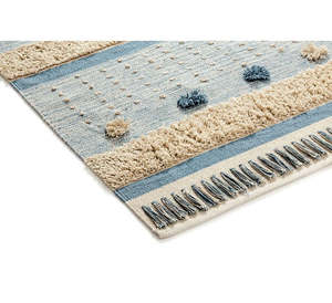 Dernier tapis Dhurrie pliable en coton doux tissage plat lavable pour espaces restreints couloir blanchisserie RV intérieurs ensembles de tapis - Product Image 3