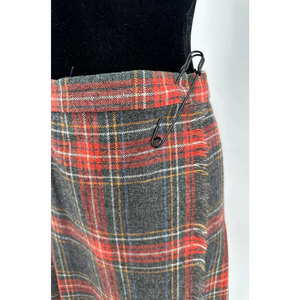 Falda Kilt Tradicional Plisada Hecha a Mano para Mujer, Diseño Tartán Escocés Gris, Lana, 2026 - Product Image 5