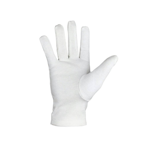 Guantes Masónicos de Cuero Blanco y Algodón, Bordados con Triángulo Morado y Dorado, Largos hasta la Muñeca, Transpirables, para Exteriores, Formales y de Negocios - Product Image 2