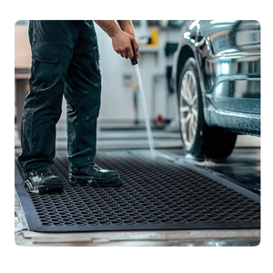 Tapis de sol en vinyle antidérapant moderne pour cuisine industrielle, restaurant, bar, salle de bain, hôtel, pour restaurants et hôtels - Product Image 2