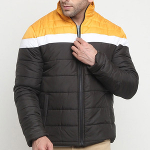 Chaqueta Urbana Casual para Hombre, Estilo Puffer, Acolchada, con Cierre Frontal, Ajuste Cómodo para Invierno, Uso en Exteriores, Estilo Urbano - Product Image 1