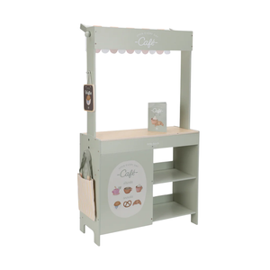 Juguete de Madera Artesanal para Juego de Imitación, Tienda de Mercado con Toldo y Almacenamiento, Ecológico, para Juego de Roles Infantil, Vietnam - Product Image 1