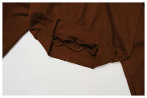 Conjuntos de 2 Piezas de Sudaderas con Capucha Cortadas y Bordadas de Otoño, 50% Algodón, Pantalones Acampanados, Conjuntos Deportivos para Mujer, Ropa de Gimnasio y Fitness - Product Image 6