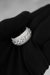 Bague en argent sterling 925 plaqué or avec moissanite sertie clos, faite à la main, bijou de fiançailles traditionnel pour femmes et hommes - Product Image 6