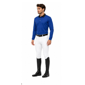 Camiseta de equitación de manga larga para hombre, jersey estampado ecuestre, transpirable y elástico, para entrenamiento. - Product Image 2
