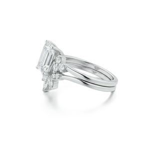 แหวนมอยซาไนต์ แหวนแฟชั่น มรกต เพชรเลี้ยงในห้องปฏิบัติการ ทองคำแท้ 14K 18K แหวนหมั้น แหวนแต่งงานวินเทจ แหวนสวยหรู - Product Image 3