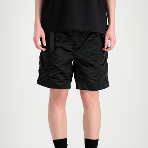 <b>Black</b> Color Men's Summer Casual Solid Nylon <b>Shorts</b> Eco Friendly With Pockets For Sport Workout Gym <b>Beach</b> Use - Product Image 5