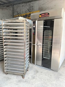 Four rotatif électrique 6 plateaux, Nouveauté 2025, pour boulangerie, 380V, automatique, portable, protection contre la surchauffe, garantie 1 an, Qualité Vietnamienne LX16M - Product Image 6