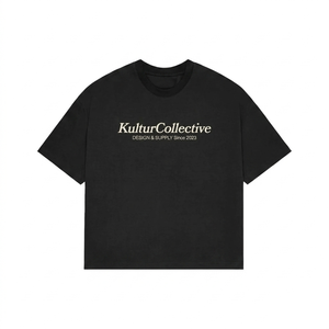 Oversize cotton t shirt black graphic print skull cherry screen print custom logo 100% cotton T-shirt for men loose fit printed - Product Image 6