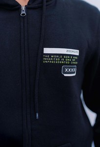 OEM <b>Men</b>’s Custom Printed Zip Up Hoodie Cotton Blend Fleece Sweatshirt Kangaroo Pocket Streetwear Style OEM Premium Quality - Product Image 2