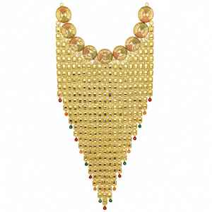 Wholesale 14K 18K 24K Micron <b>Gold</b> Arabian Statement <b>Necklaces</b> Cascading Coin Geometric Tile <b>Necklace</b> <b>Arab</b> Bridal Fashion Jewelry - Product Image 5