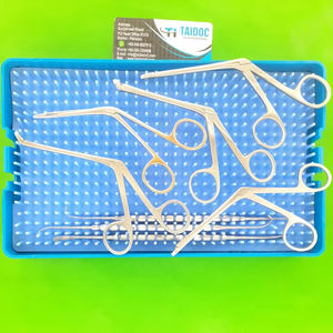 Conjunto de Instrumentos Quirúrgicos ORL |   Juego de 10 Instrumentos de Endoscopia Sinusal FESS de Acero Inoxidable, Instrumentos Manuales de Ligadura, ISO13485 - Product Image 1