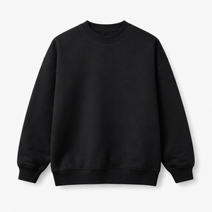 Sudadera de Invierno de Algodón 100% Grueso Personalizada al por Mayor, Tipo Velour, con Patrón Sólido Bordado y Transpirable - Product Image 1