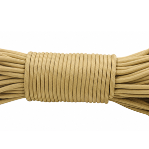 Khakhi 4mm Paracord Rope 550 Type Nylon Utility <b>Cord</b> for Camping, Survival, Craft and DIY Use - Product Image 2