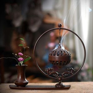 Brûleur à Bakhoor artisanal en forme de feuille, support de luxe en bois massif pour encens Oud, brûleur à encens au charbon avec emblème islamique en laiton - Product Image 6