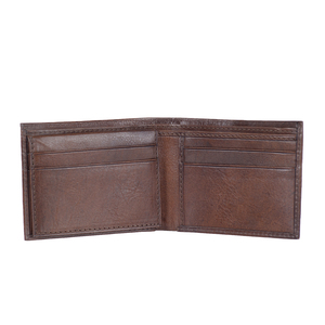 Cowhide Handmade 100% Leather Slim Bifold Card Holder RFID Block <b>Wallets</b> Purses Men <b>Cheap</b> Discounted Wholesale Short Open USA - Product Image 2