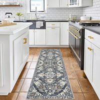 Hallway Runner Rug 2x6 Washable Vintage Kitchen Non Slip Soft Laundry Persian Style Distressed Hallways Entryway Kitchen