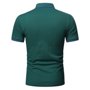 <b>Mens</b> <b>Green</b> Cotton Pique <b>Polo</b> <b>Shirt</b> Short Sleeve Regular Fit Casual Wear Anti-Wrinkle Knitted Solid Color Design Customize - Product Image 6