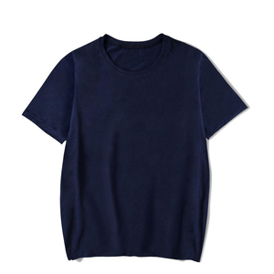 T-shirt en coton uni pour homme, coupe classique, col rond, manches courtes, jersey décontracté, design simple - Product Image 6