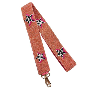 Sac à main en perles de rocaille brodées à la main, rose avec cœur rouge, pour femmes et filles, provenant d'Inde. - Product Image 2