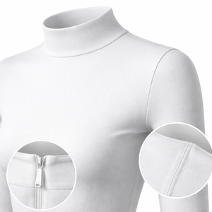 Wholesale Custom Women's <b>Mock</b> <b>Neck</b> Long Sleeve <b>Top</b> | OEM Manufacturer Direct Supply - Product Image 4