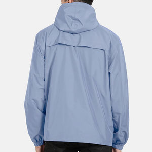 Wholesale Men Winter Windbreaker <b>Jacket</b> Lightweight Hooded Rainproof Silk/Cotton Outdoor Softshell Casual Zipper Closure - Product Image 5