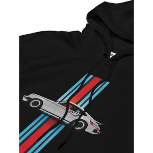 Échantillon Gratuit OEM Ensemble Sweat-shirt et Pantalon Homme 50% Coton 50% Polyester Manches Longues Imprimé Oversize Pull à Capuche Vente en Gros Noir - Product Image 6